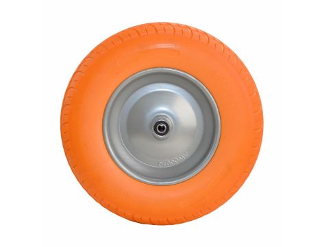 AWTOOLS KOŁO DO TACZKI PNEUMATYCZNE PIANKOWE 400 LEKKIE, FELGA METAL, ŁOŻYSKO+OŚ - 2
