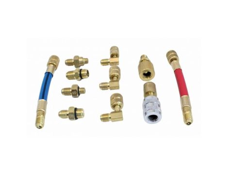 SATRA  ZESTAW DO ADAPTERÓW UKŁADU KLIMATYZACJI R12 R134A  11-ELEM.