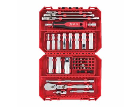 MILWAUKEE ZESTAW NASADEK 1/4" Z GRZECHOTKĄ 42szt. - 2