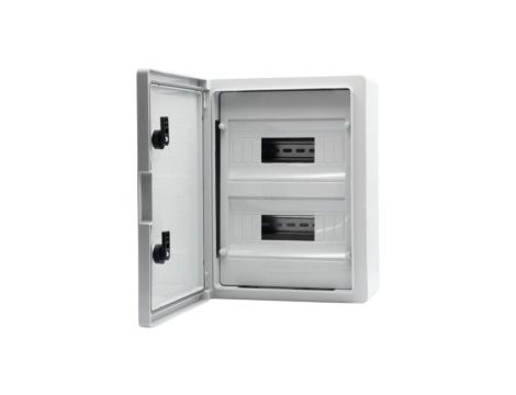 Szafa z tworzywa M 250x350x150 mm IP65 2 rzędy 18 modułów