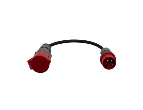 Reduktor - wtyczka siłowa 16/5 + OW 5x2,5mm2 0,3m + gniazdo siłowe przenośne 32/5