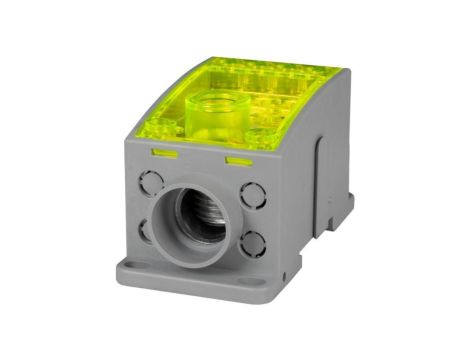 Blok rozdzielczy LKN 250A (1x120/4x16 - 2x35,1x25,4x16,4x10) Al/Cu- żółty