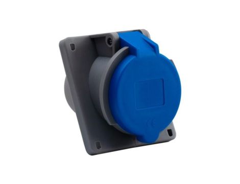 Gniazdo przemysłowe tablicowe skośne 32A 3p 250V/FE/