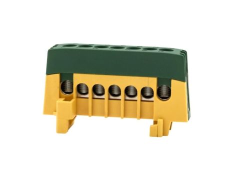 Listwa ochronna ZPI 7-modułowa (7x16mm2) IP20 AL/CU - żółto/zielona