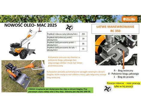 OLEO-MAC GLEBOGRYZARKA RC 350 - 2