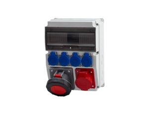 Rozdzielnica CAJA 12M - gniazda 16A 5p, 63A 5p, 4x230V /12 modułów/