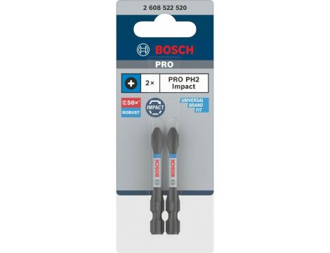 BOSCH KOŃCÓWKA IMPACT 50mm PH2 /2szt. 2608522520