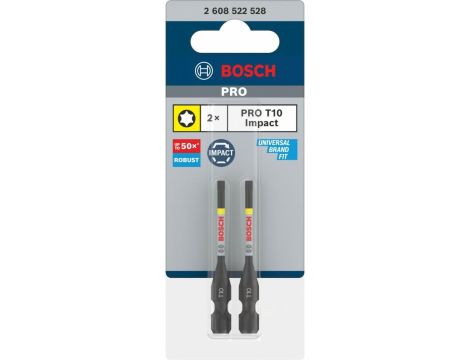 BOSCH KOŃCÓWKA IMPACT 50mm T10 /2szt. 2608522528