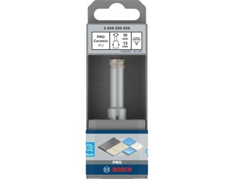 BOSCH KORONA DIAMENTOWA PRO CERAMIC DRY 10mm /NA SUCHO 2608599056