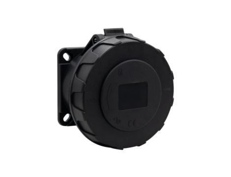 Gniazdo siłowe tablicowe proste 32A 5p 380V-415V /FE/ IP67 czarne