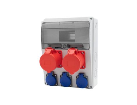 Rozdzielnica LAGO 11M - gniazda proste 2x32/5, 3x230V