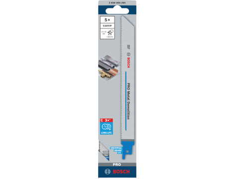 BOSCH BRZESZCZOT DO PIŁY SZABLASTEJ S1025 VF /5szt. 200mm 2608656265