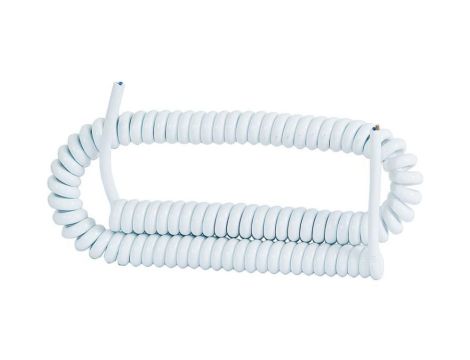 Przewód spiralny 05VVH8-F 4x1mm2 - 5m - biały