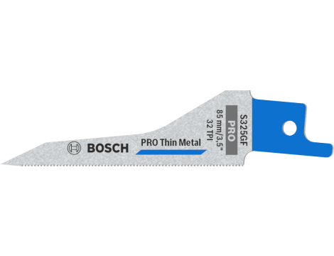 BOSCH BRZESZCZOT DO PIŁY SZABLASTEJ PRO THIN METAL S325GF 1,25 x 7 x 85mm /5szt. 2608658987 - 2