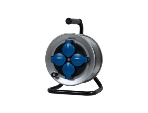 Rozgałęźnik na bębnie metalowym MINI-210 4x230V IP44 + termik