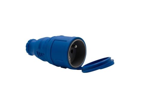 Gniazdo gumowe NOVA 230V 16A IP44 niebieskie