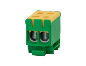 Złączka szynowa ZU 1-torowa (2x50/2x50mm2) Al/Cu - żółto/zielona