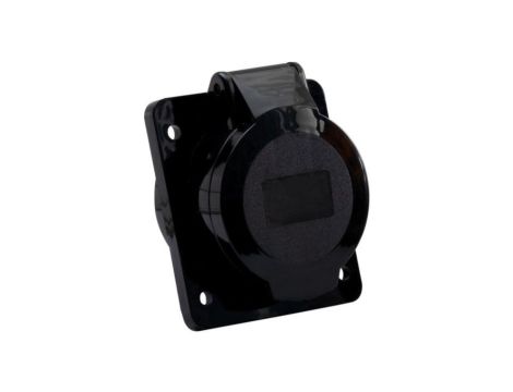 Gniazdo siłowe tablicowe skośne 16A 5p /FE/ czarne