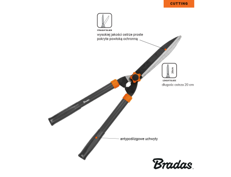 NOŻYCE DO ŻYWOPŁOTU V-SERIES-P OSTRZE PROSTE - 2