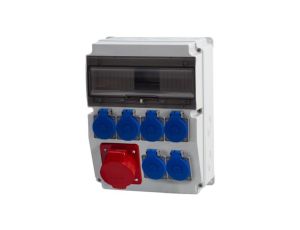 Rozdzielnica CAJA 12M - gniazda 16A 5p, 6x230V /12 modułów/