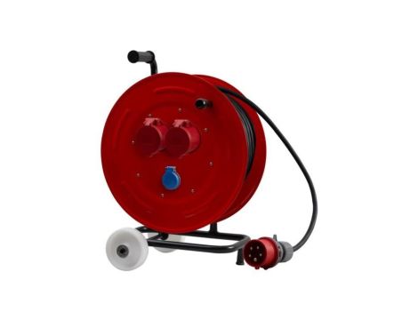 Przedłużacz siłowy na bębnie metalowym MAKARA-460 NK OPD 5x6 2x32A 5p, 230V, wtyczka 32A 5p - 30m