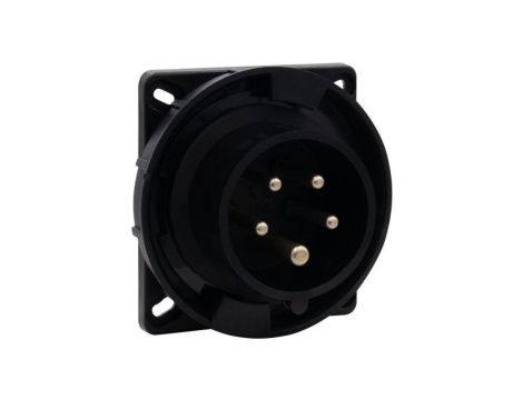 Wtyk siłowy tablicowy odbiornikowy 32A 5p 380V-415V /FE/ IP67 czarny