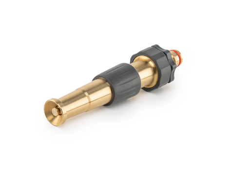 DYSZA REGULOWANA MOSIĘŻNA GW 3/4" Z PRZYŁĄCZEM NA KRAN GZ 3/4" 12,5cm BRASS SOFT - 2