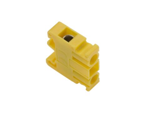 Złączka szynowa 2-przewodowa MINI 4 mm2 na TS/TH15 żółta BM-4 A11-4121