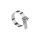 Opaska uziemiająca zakres rur fi 60-120 mm (2...4) stal kwasoodporna A14-5420