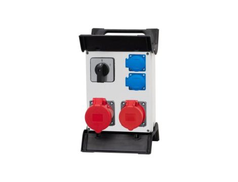 Rozdzielnica R-240 - gniazda 2x16A 5p, 2x230V, 0/1(32A) na stelażu plastikowym