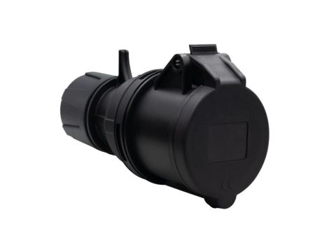 Gniazdo przemysłowe - przenośne 32A 3p 200V-250V /FE/ IP44 czarne