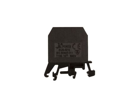 Złączka szynowa 2-przewodowa 10 mm2 czarny ZUG-G10 A11-0203