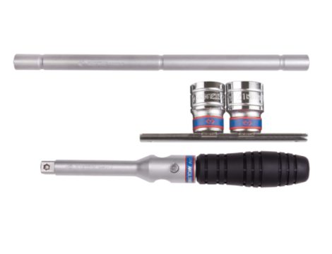 KING TONY KLUCZ KRZYŻOWY DO KÓŁ 1/2" Z NASADKAMI 19, 21mm