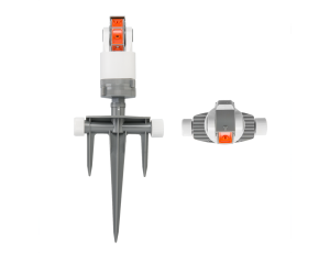 ZRASZACZ OBROTOWY 6-FUNKCYJNY  NA TRÓJZĘBNYM KOLCU /WHITE LINE