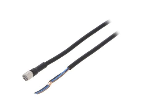 XS3FM8PVC3S2M Przewód przyłączeniowy o długości 2m, gwincie M8, liczbie pinów 3, maksymalnym prądzie 1A