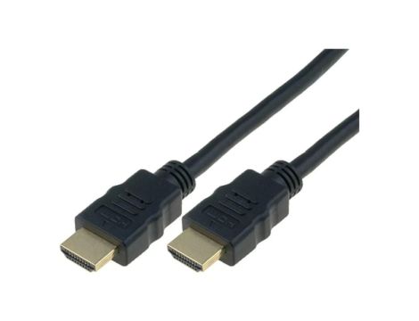 AK-330107-100-S Kabel HDMI 1.4 HDMI wtyk,z obu stron PVC 10m czarny 28AWG