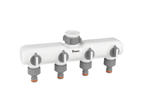 ROZDZIELACZ 4-DROŻNY Z GW  1"-3/4" Z ZAWORAMI /WHITE LINE