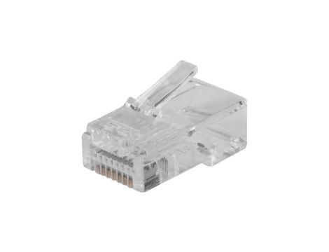 Wtyk modularny RJ45 8P8C kat.6 nieekranowany UTP drut przelotowy NEKU WORECZEK 10szt.