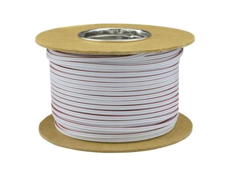 Przewód głośnikowy SMYp 2x0,75 biały CU miedź Elektrokabel 100m