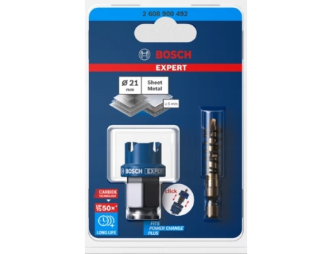 BOSCH OTWORNICA TCT EXPERT SHEETMET  21mm 2608900492