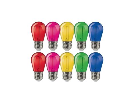 Zestaw żarówek ST45-P E27 1W FILAMENT (10 sztuk) kolor
