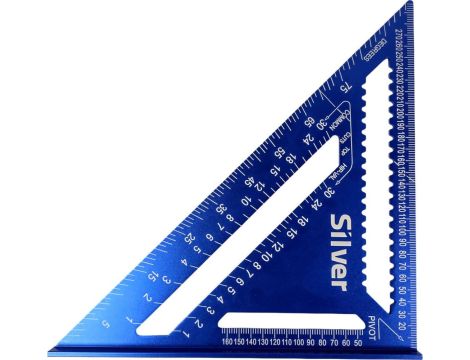SILVER KĄTOWNIK STOLARSKI ALUMINIOWY PRZYMIAR 12" METRYCZNY