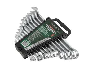 ROCKFORCE KLUCZ PŁASKO-OCZKOWY kpl.12el. CALOWY (1/4-15/16