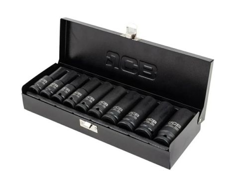 JCB NASADKI UDAROWE DŁ.kpl. 10el.1/2" 12-KĄT. (10-24mm)