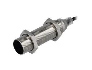 E2BM18LS08WPB12M Czujnik indukcyjny o zasięgu 08mm, konfiguracji wyjścia PNP / NO, napięciu zasilania 1030VDC, obudowie M18