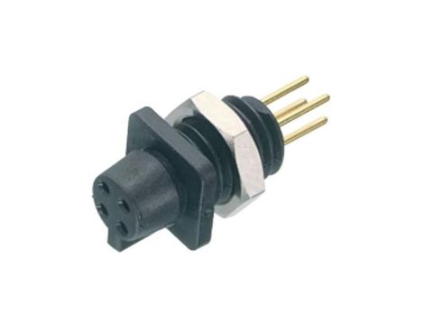 09 9766 20 04 Złącze: okrągłe 709,719 60V PIN: 4 gniazdo żeńskie THT 3A IP40