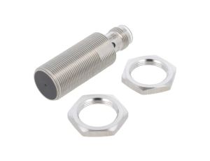 E2AS18KS08M1B1 Czujnik indukcyjny o zasięgu 08mm, konfiguracji wyjścia PNP / NO, napięciu zasilania 1224VDC, obudowie M18