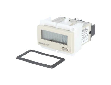 H7ET-N Licznik elektroniczny z blokadą dostępu z wyświetlaczem LCD, wejściem stykowym, montowany na panel