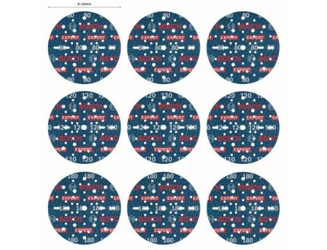 BOSCH FOLIA ŚCIERNA 150mm MIX  9szt. 2608902448