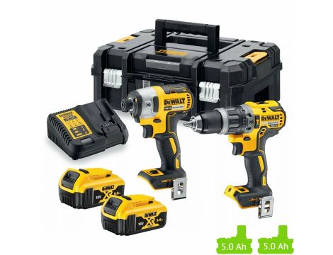 DEWALT ZESTAW COMBO 18V DCK2051P2T (DCD800+DCF850) 2x5,0Ah TSTAK